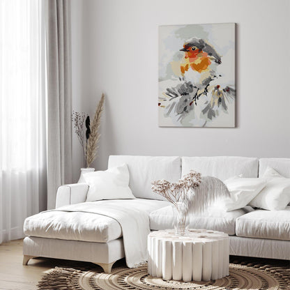 Malen nach Zahlen - Bird on the Christmas Tree