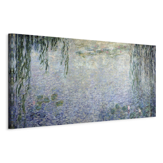 Leinwandbild - Water Lilies: Two Weeping Willows Artgeist