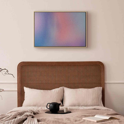 Leinwandbild - Rainbow Gradient - Delicate Multicolored Gradient Resembling Mist Artgeist