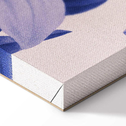 Leinwandbild - Beauty in the Eyes - Inspirational Quote with Pink Bust and Flowers