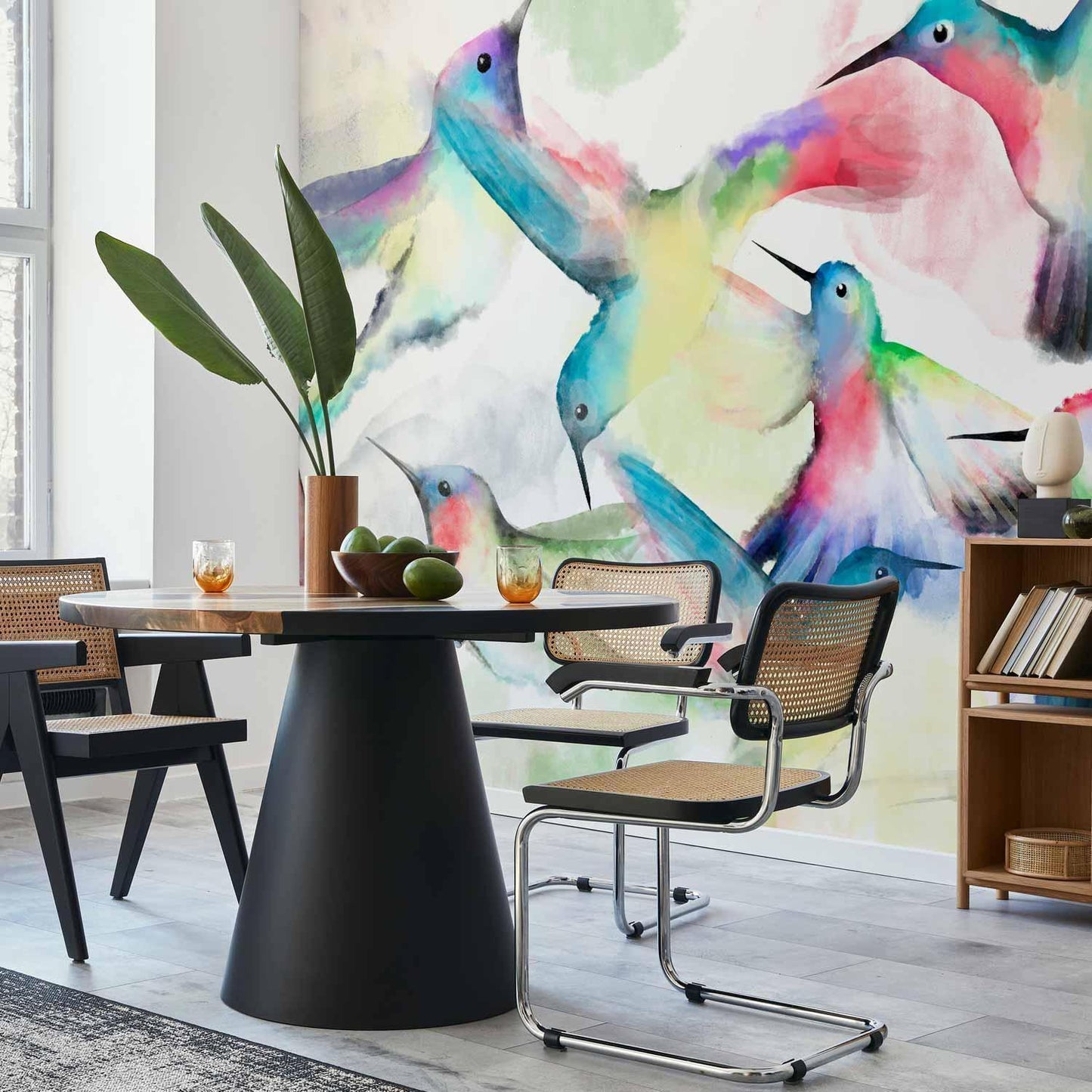 Fototapete - Watercolor Birds