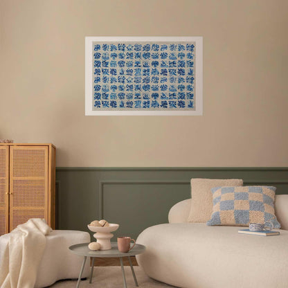 Poster - Azulejos Tiles - traditional Portuguese ceramic tiles