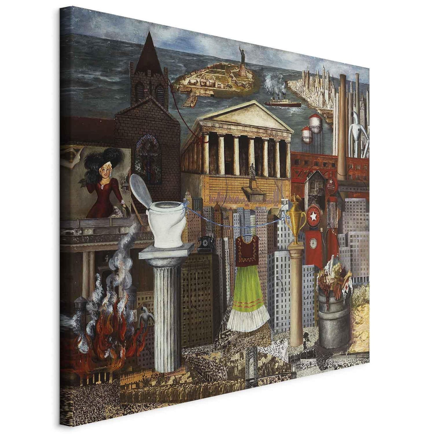 Leinwandbild - Frida Kahlo – My Dress Hangs There