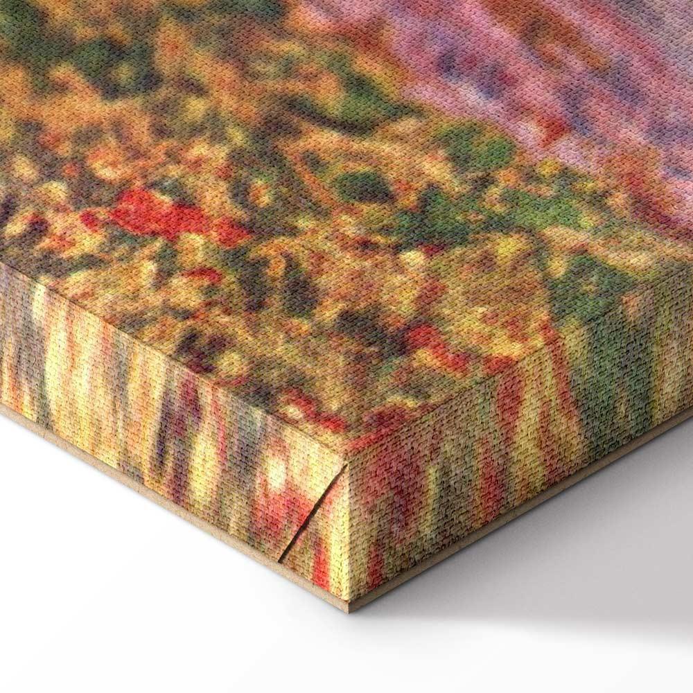 Leinwandbild - Claude Monet – Tulip Fields with Windmill