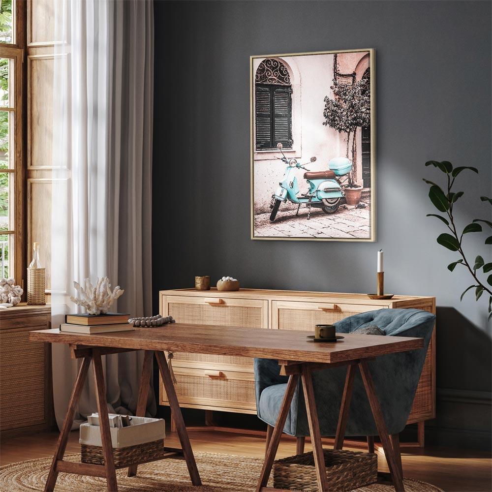 Leinwandbild - Iconic Vespa (1 Part) Vertical