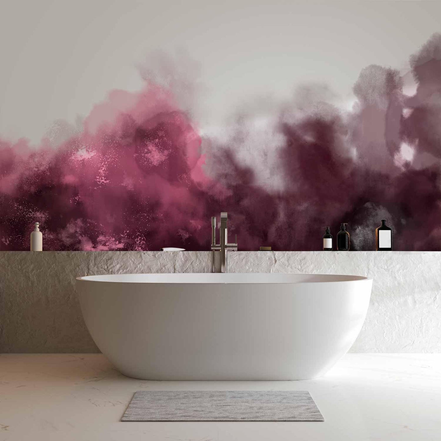 Fototapete - Watercolour Variation - Red