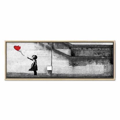 Leinwandbild - There is Always Hope (1 Part) Narrow Red