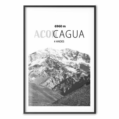 Poster - The majestic peak of Aconcagua mountain crown mountain landscape