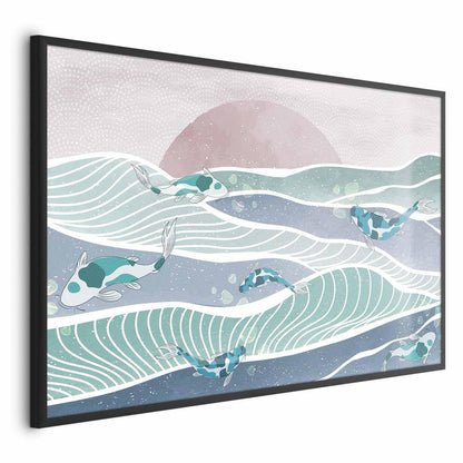 Poster - Fish on the Waves Artgeist