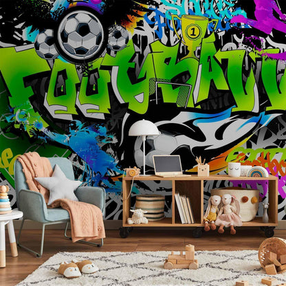 Fototapete - Football Graffiti