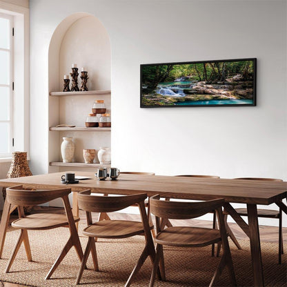 Leinwandbild - Nature: Forest Waterfall