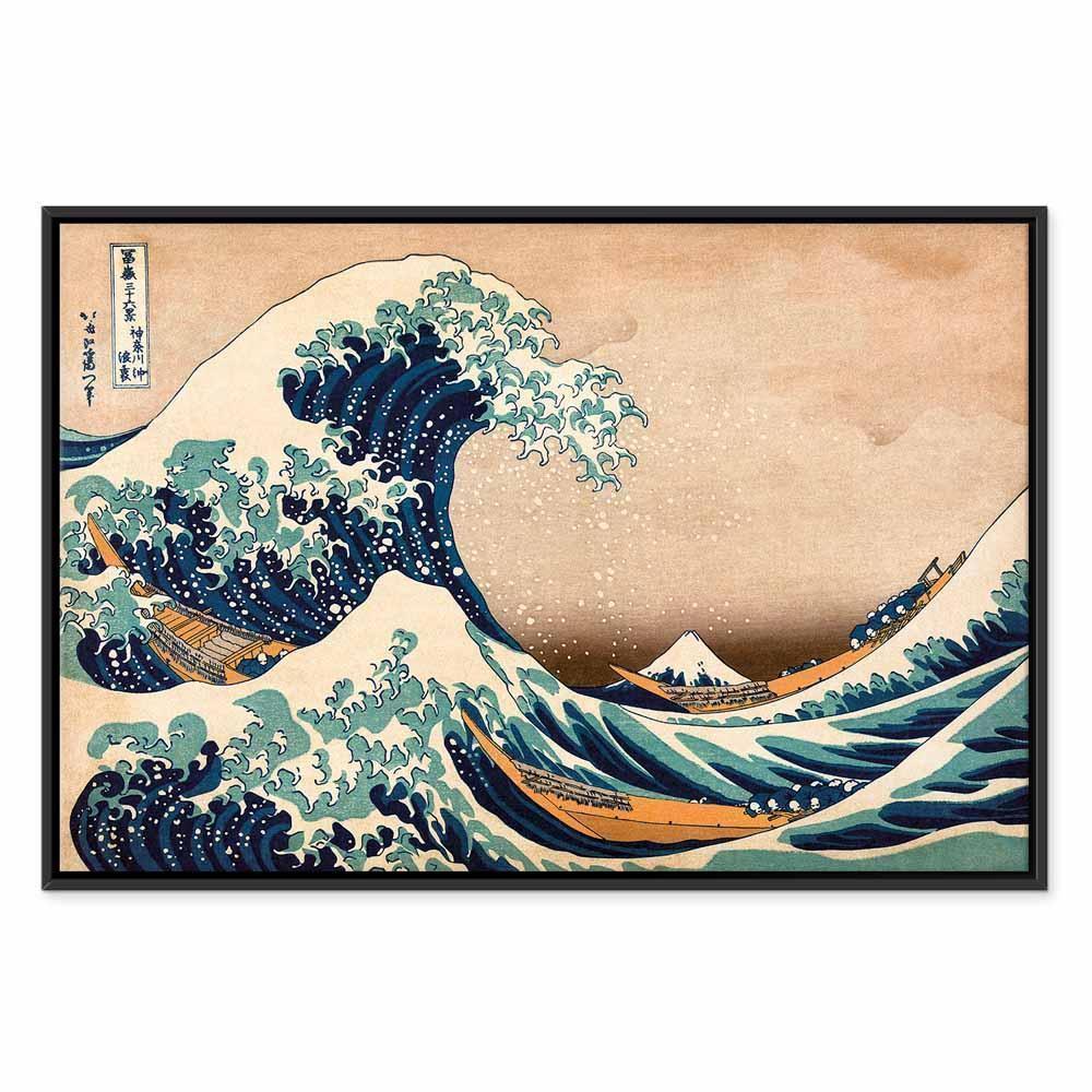 Leinwandbild - The Great Wave off Kanagawa (Reproduction)