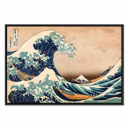 Leinwandbild - The Great Wave off Kanagawa (Reproduction)