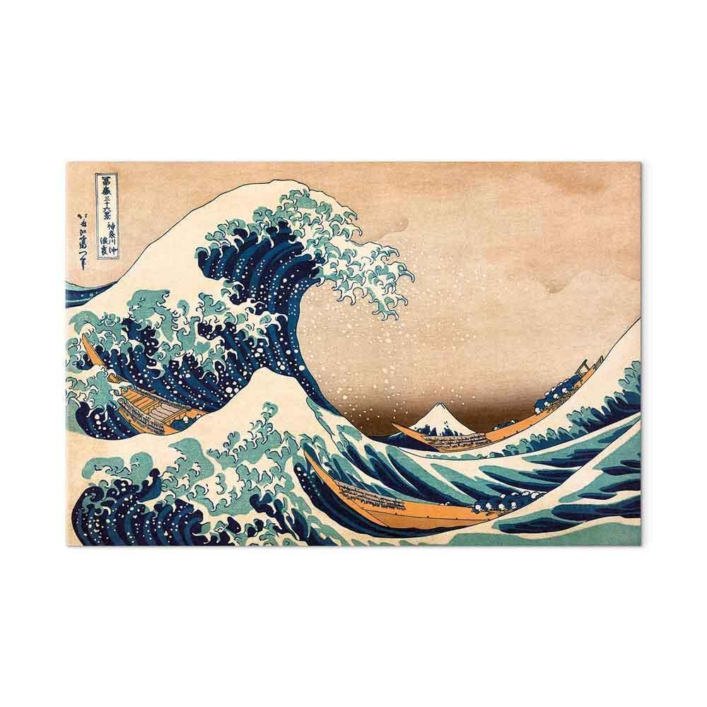 Leinwandbild - The Great Wave off Kanagawa (Reproduction)