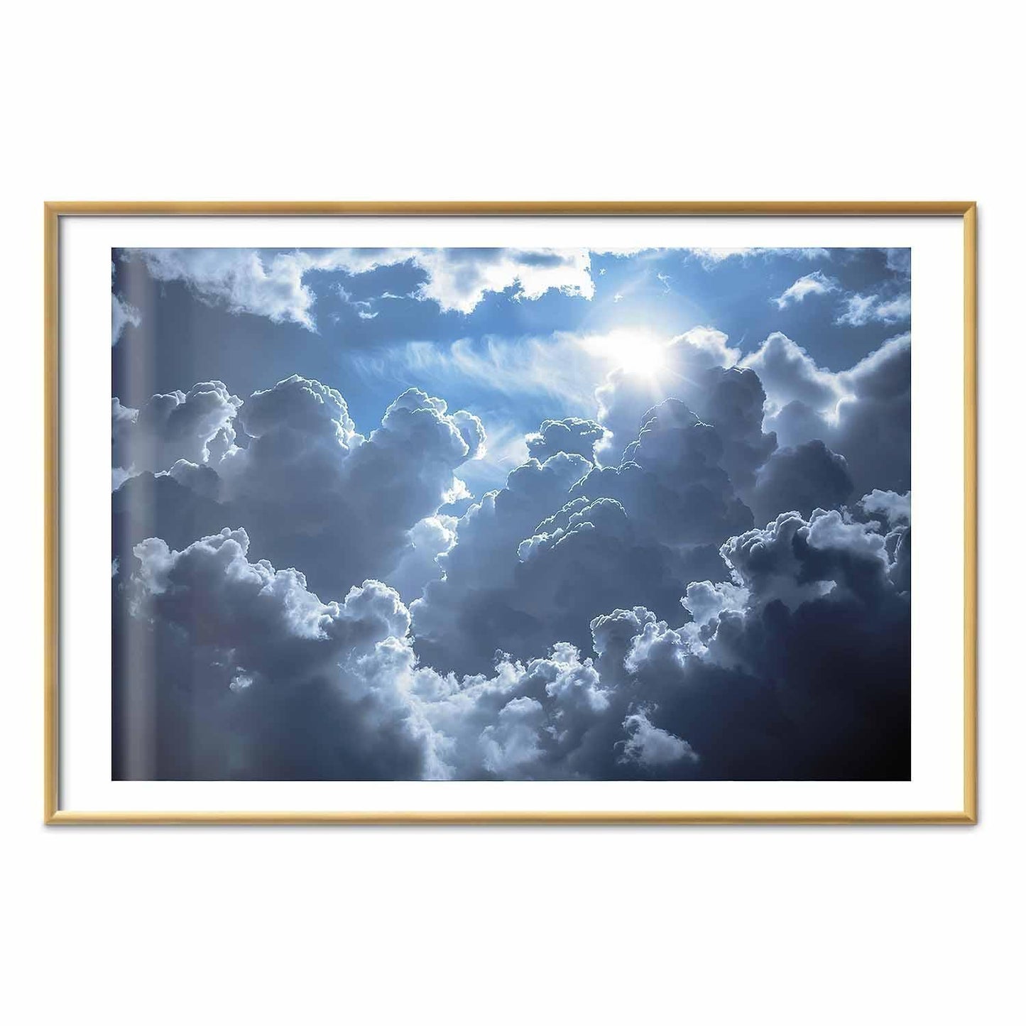 Poster - Lively Scene: The Sun Battling the Clouds