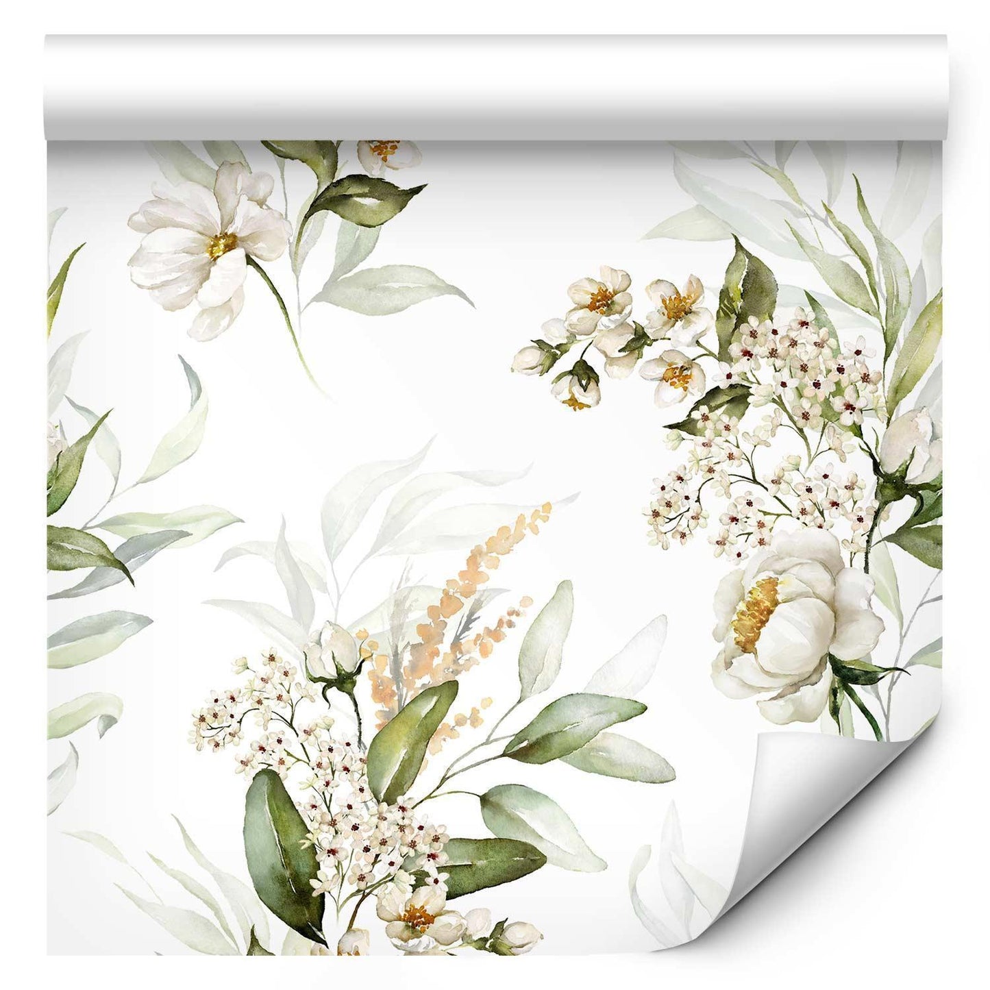 Tapete „Blumenkleid“ – Romantisches Blumenmuster für deine Wand