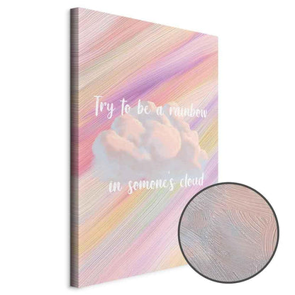 Leinwandbild - Try to Be a Rainbow (1 Part) Vertical