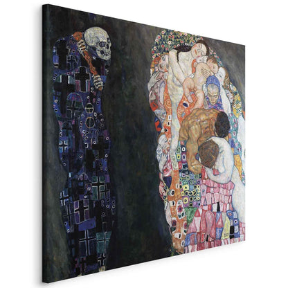 Leinwandbild - Gustav Klimt – Death and Life