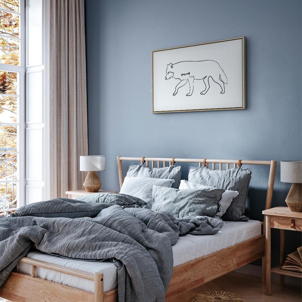 Leinwandbild - Wolf (1 Part) Wide