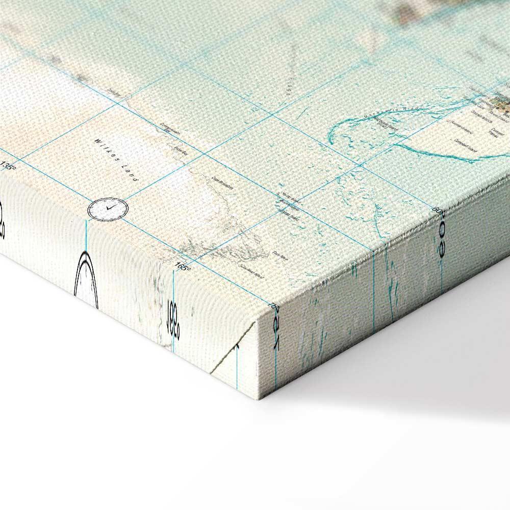 Leinwandbild - World Map: Beautiful World