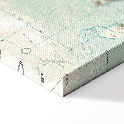 Leinwandbild - World Map: Beautiful World