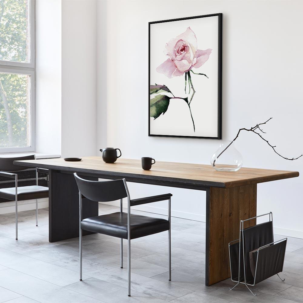 Leinwandbild - Lonely Rose (1 Part) Vertical