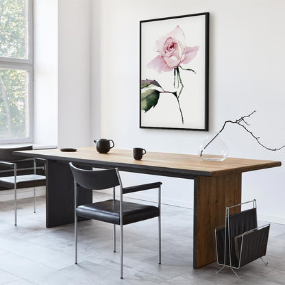 Leinwandbild - Lonely Rose (1 Part) Vertical