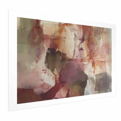 Poster - Spring Composition - glimmers and forms in watercolor technique