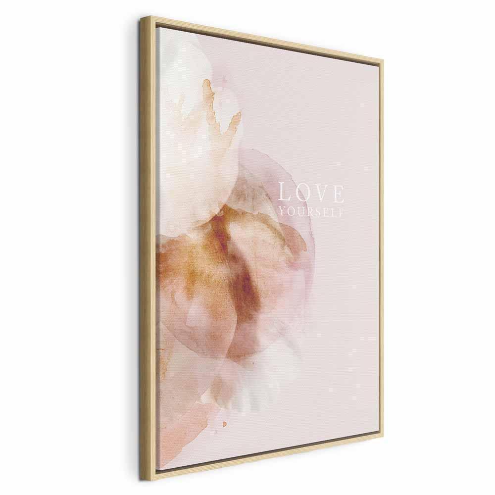 Leinwandbild - Love Yourself (1 Part) Vertical