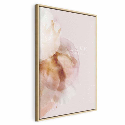 Leinwandbild - Love Yourself (1 Part) Vertical