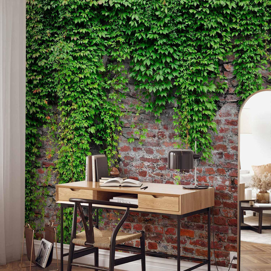 Fototapete - Brick and ivy Artgeist