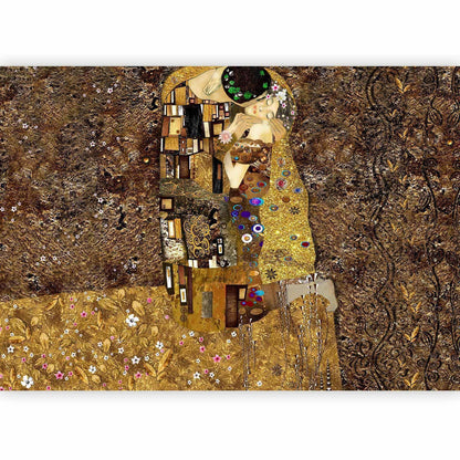Fototapete „Goldener Kuss“ – Klimt-Inspiration für elegante Wohnträume - sawelt.eu