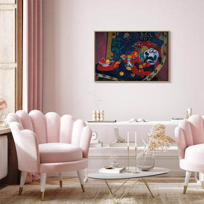 Leinwandbild - Henri Matisse – Still Life with Fruit and Bronze Statuette