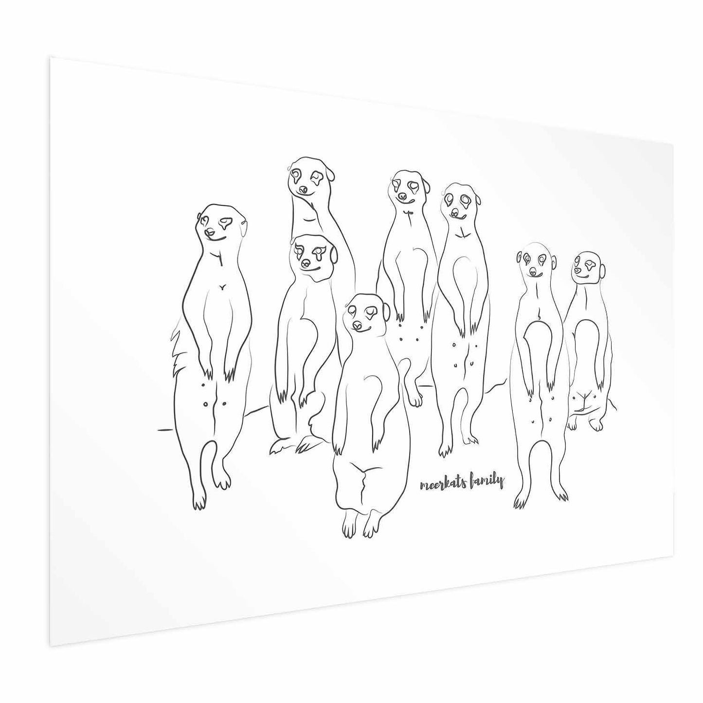 Poster - Meerkat Family