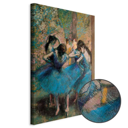 Leinwandbild - Edgar Degas – Blue Dancers