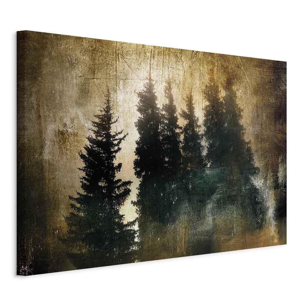 Leinwandbild - Stately Spruces (1 Part) Wide
