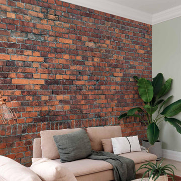 Fototapete - Vintage Wall (Red Brick) Artgeist