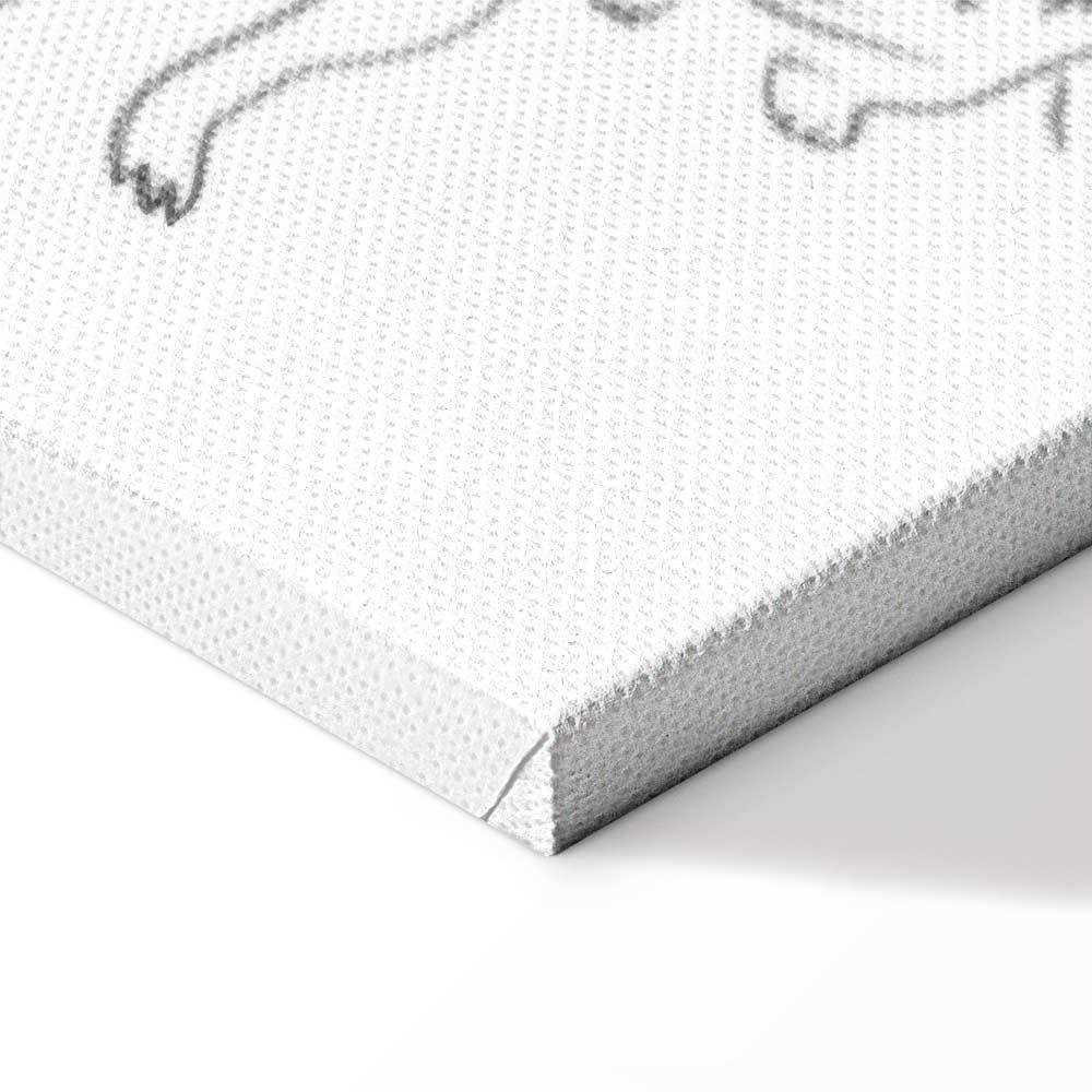 Leinwandbild - Animal Patrol (1-part) - Meerkats on Black and White Background