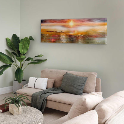 Leinwandbild - Orange Sea