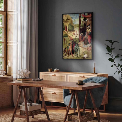 Leinwandbild - Hieronymus Bosch – St James and the Magician