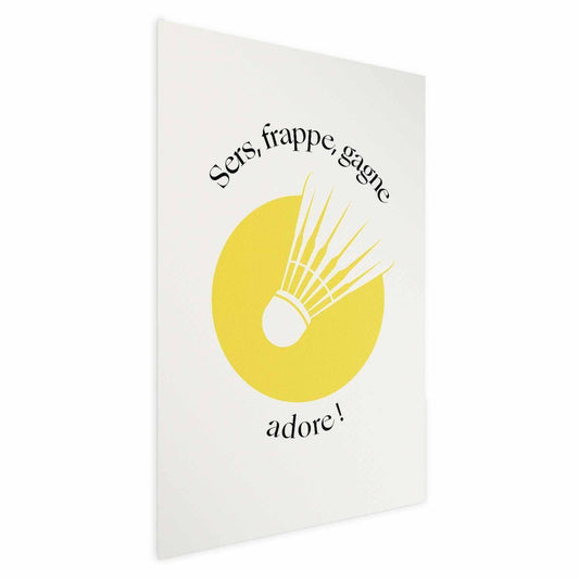 Poster - Shuttlecock Against the Yellow Sun