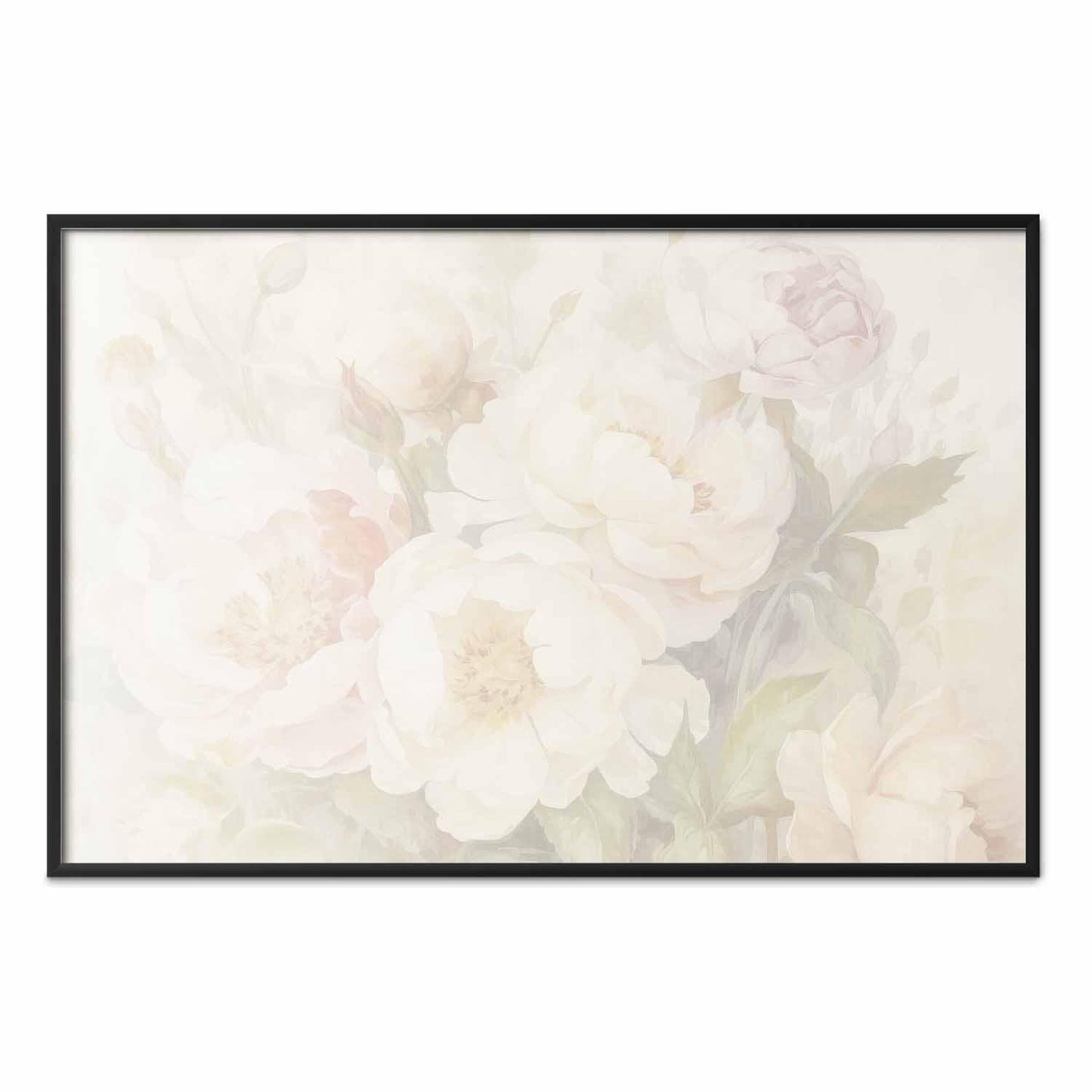 Poster - Peonies in the Mist