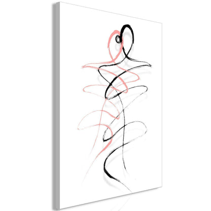 Leinwandbild - Tangled Passion (1 Part) Vertical Artgeist
