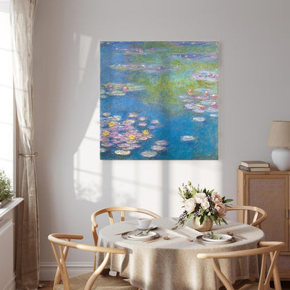 Leinwandbild - Claude Monet – Water lilies in Giverny
