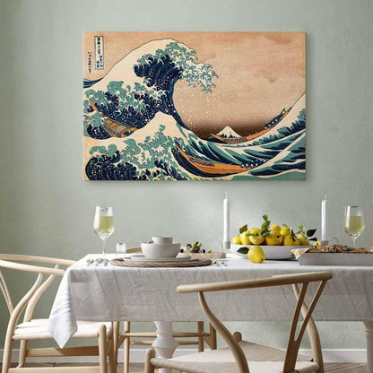 Leinwandbild - The Great Wave off Kanagawa (Reproduction)
