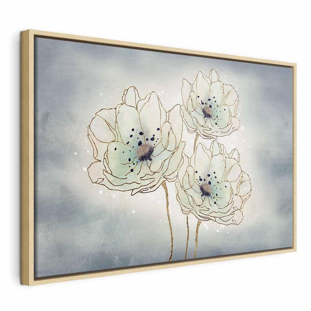 Leinwandbild - Ocean Flowers (1 Part) Wide