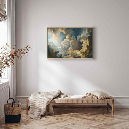 Leinwandbild - Sun and Shadows: A Theatrical Display of Nature High Above the Earth