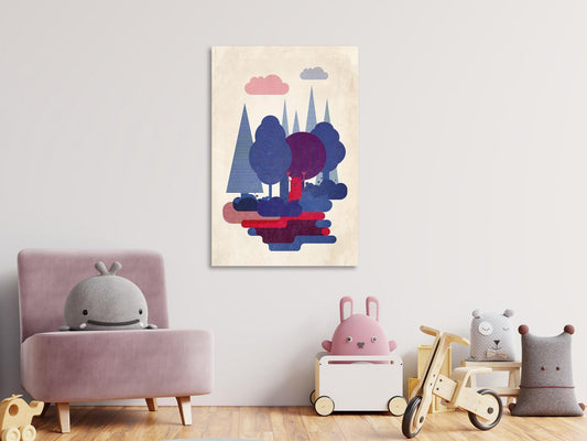 Leinwandbild - Forest Creatures (1 Part) Vertical Artgeist