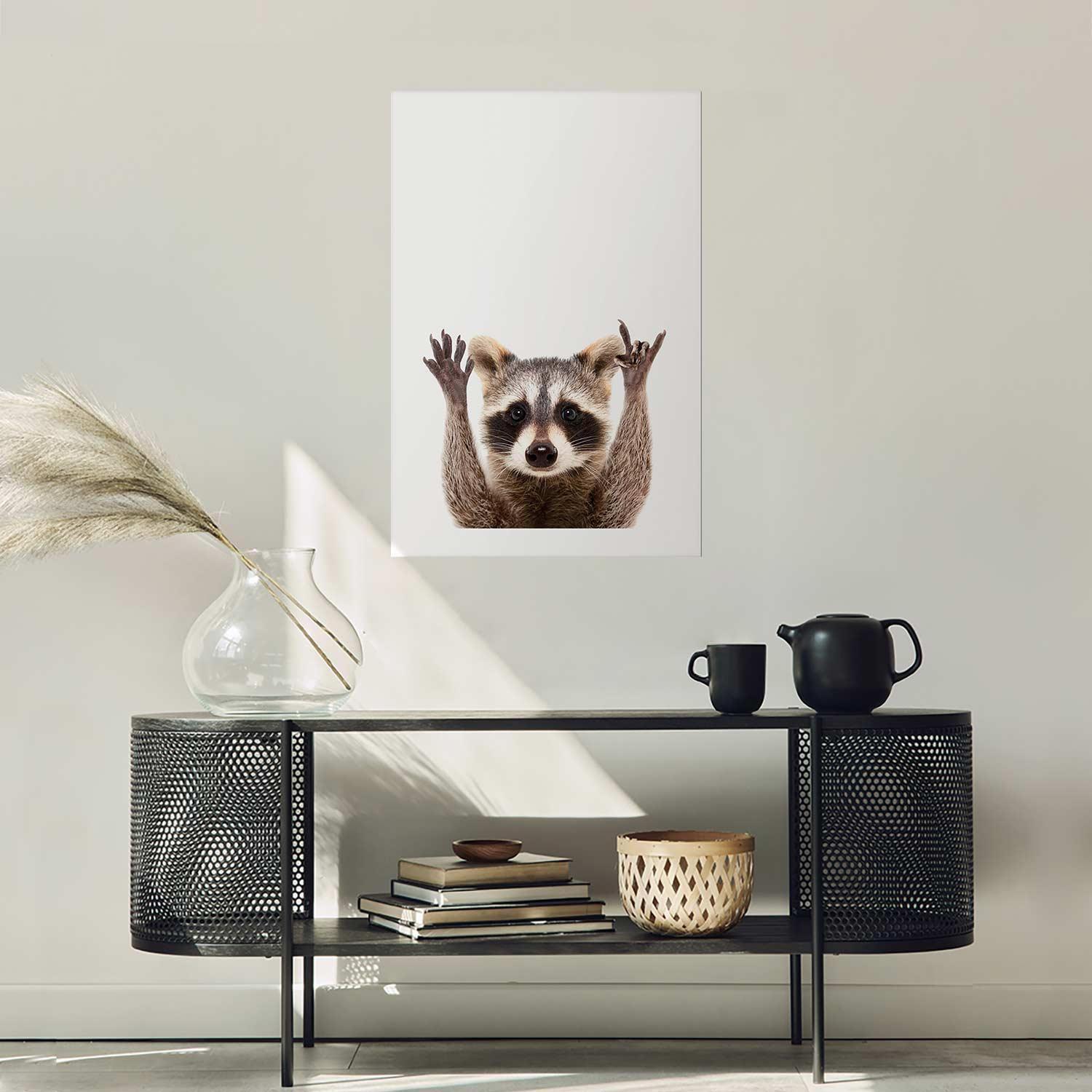 Poster - Raccoon Artgeist