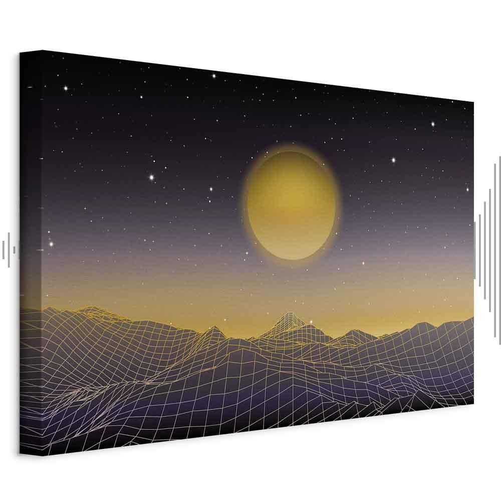 Leinwandbild - Futuristic landscape 3 (1 Part) Wide